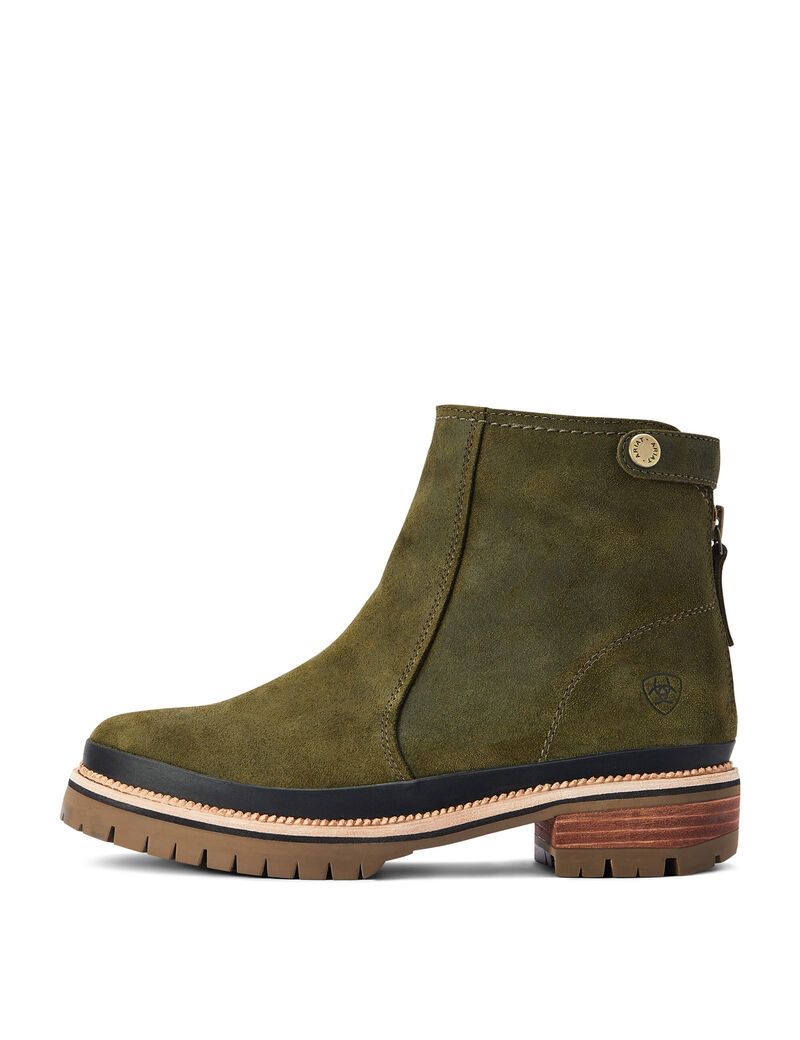 Botines Ariat Leighton Impermeables Verde Oliva | PJY143689