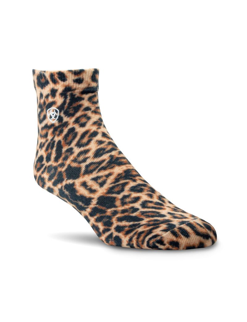 Calcetines Ariat Wild Thing Ankle 2PCS Leopardo Azules | WUI781492