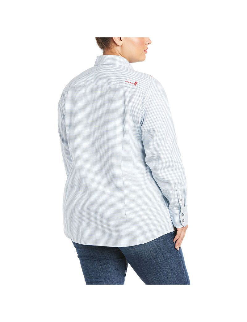 Camisas Ariat FR Hermosa DuraStretch Trabajo Blancos | FMN694537