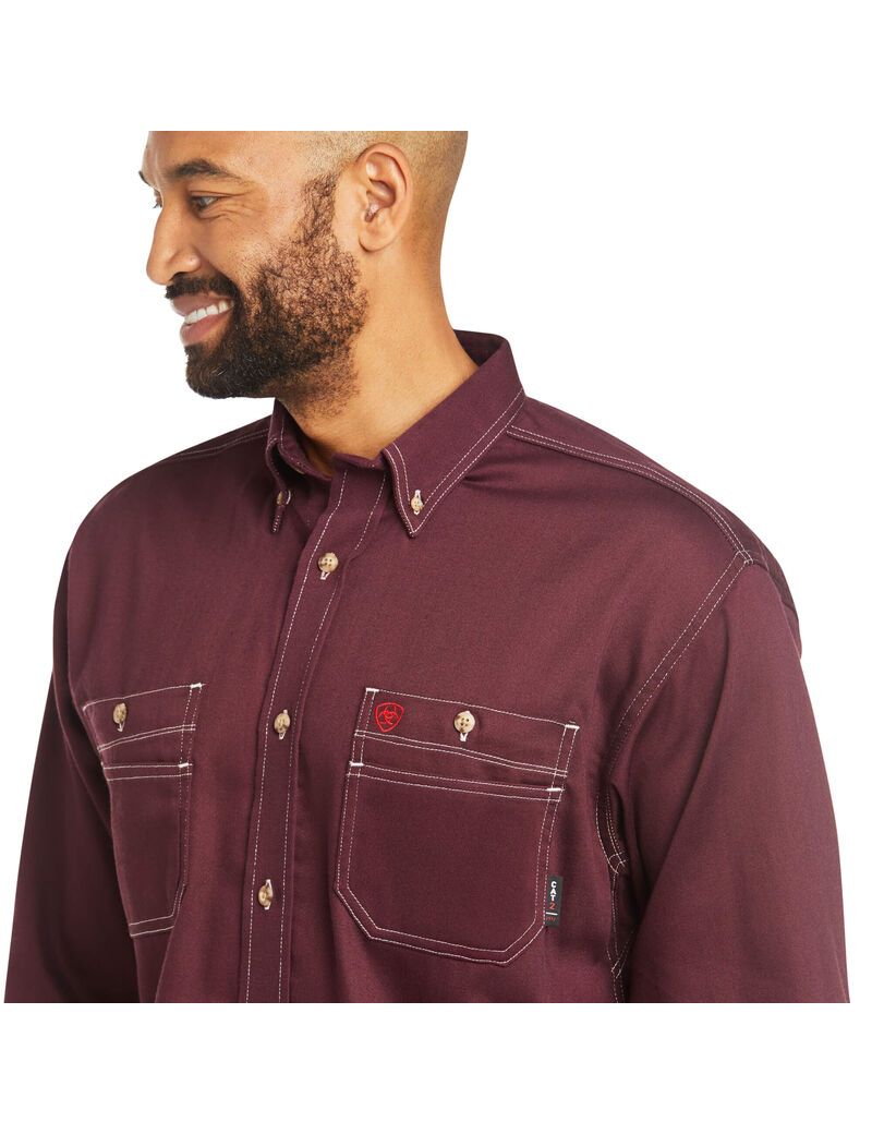 Camisas Ariat FR Vented Trabajo Multicolor | LIP451023