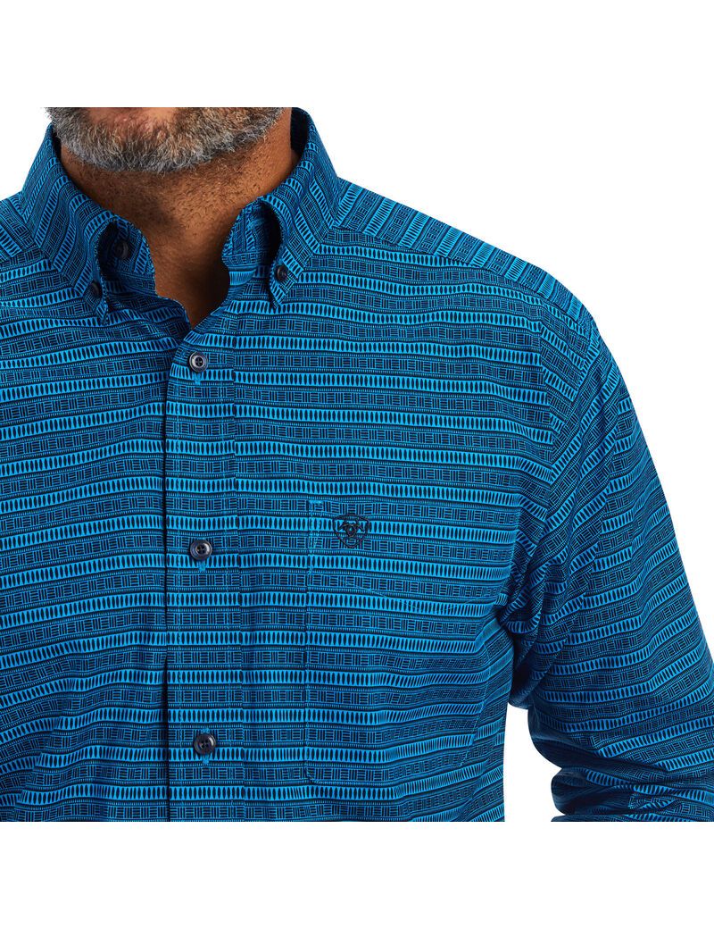 Camisas De Traje Ariat Beasley Classic Fit Azules | KXY143086