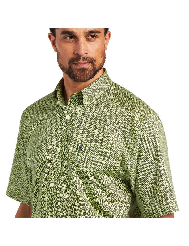 Camisas De Traje Ariat Branson Stretch Classic Fit Verdes | VZH538709