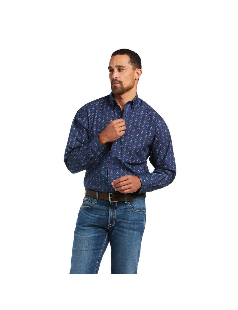 Camisas De Traje Ariat Damien Classic Fit Multicolor | MZY950364