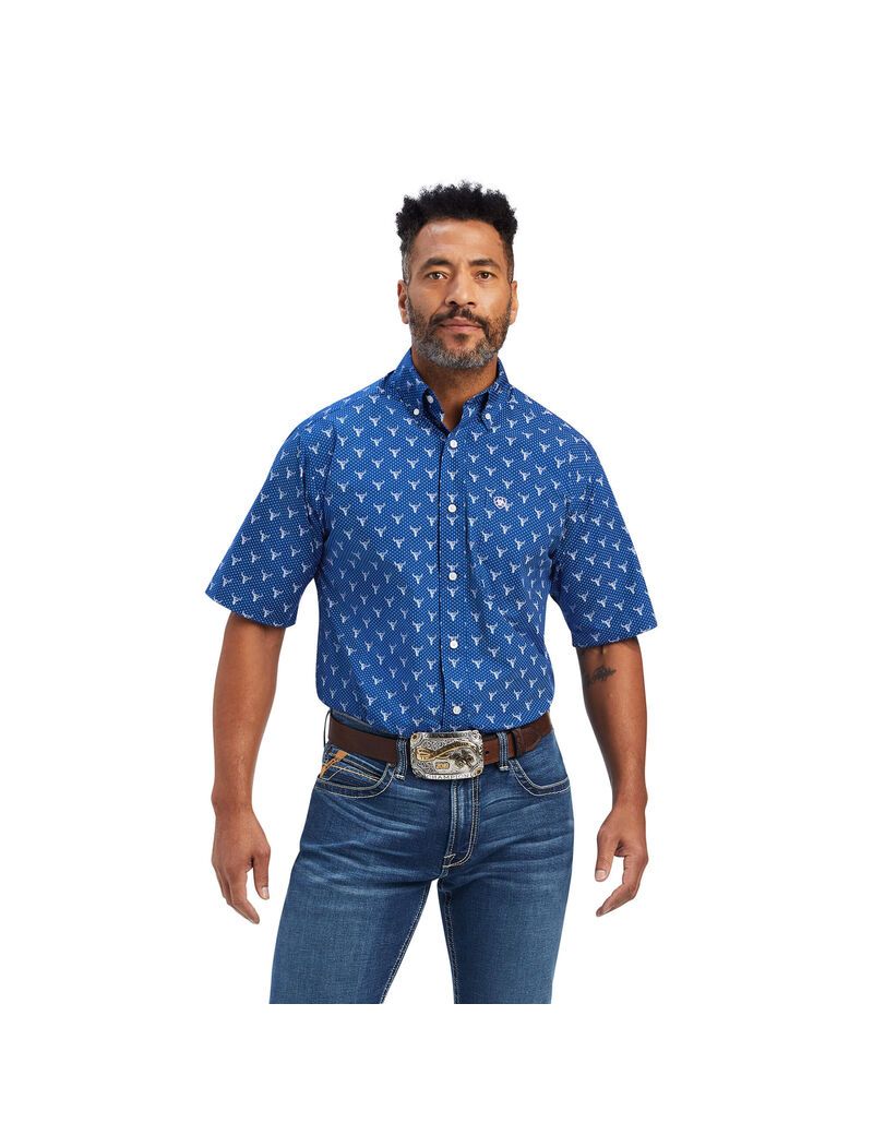 Camisas De Traje Ariat Jai Classic Fit Azul Rey Azules | BSX035619