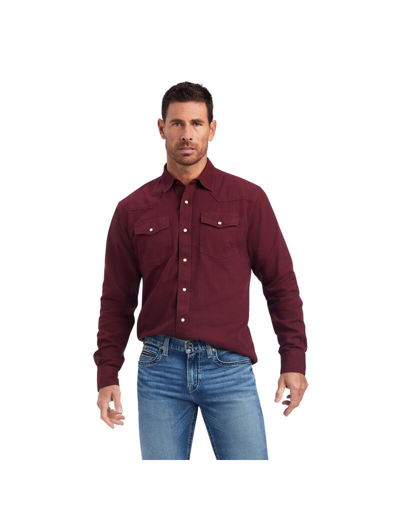 Camisas De Traje Ariat Jurlington Retro Fit Chocolate | MUH694150