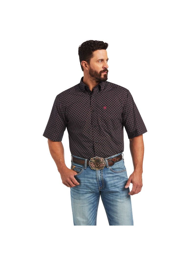 Camisas De Traje Ariat Major Classic Fit Negros | NRH036271