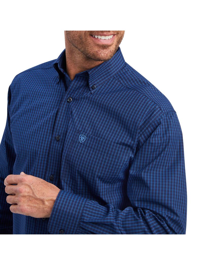 Camisas De Traje Ariat Pro Series Nelson Classic Fit Azules | DNO208345