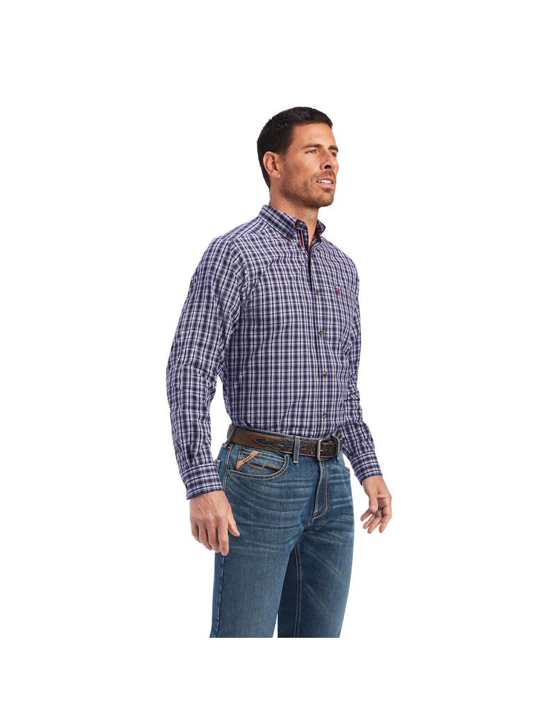 Camisas De Traje Ariat Pro Series Noell Fitted Azules | PHG952176