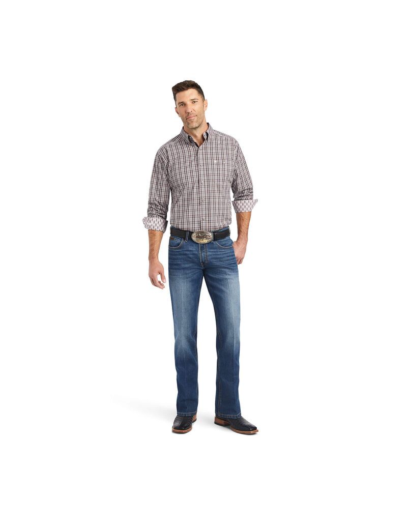 Camisas De Traje Ariat Relentless Resolute Stretch Classic Fit Morados | ZKP540673