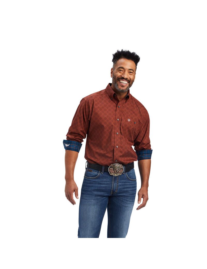 Camisas De Traje Ariat Relentless Unstoppable Stretch Classic Fit Multicolor | UGB648729