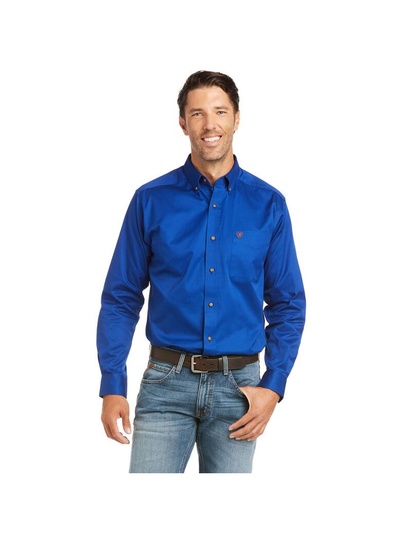 Camisas De Traje Ariat Solid Twill Fitted Multicolor | IOY507926