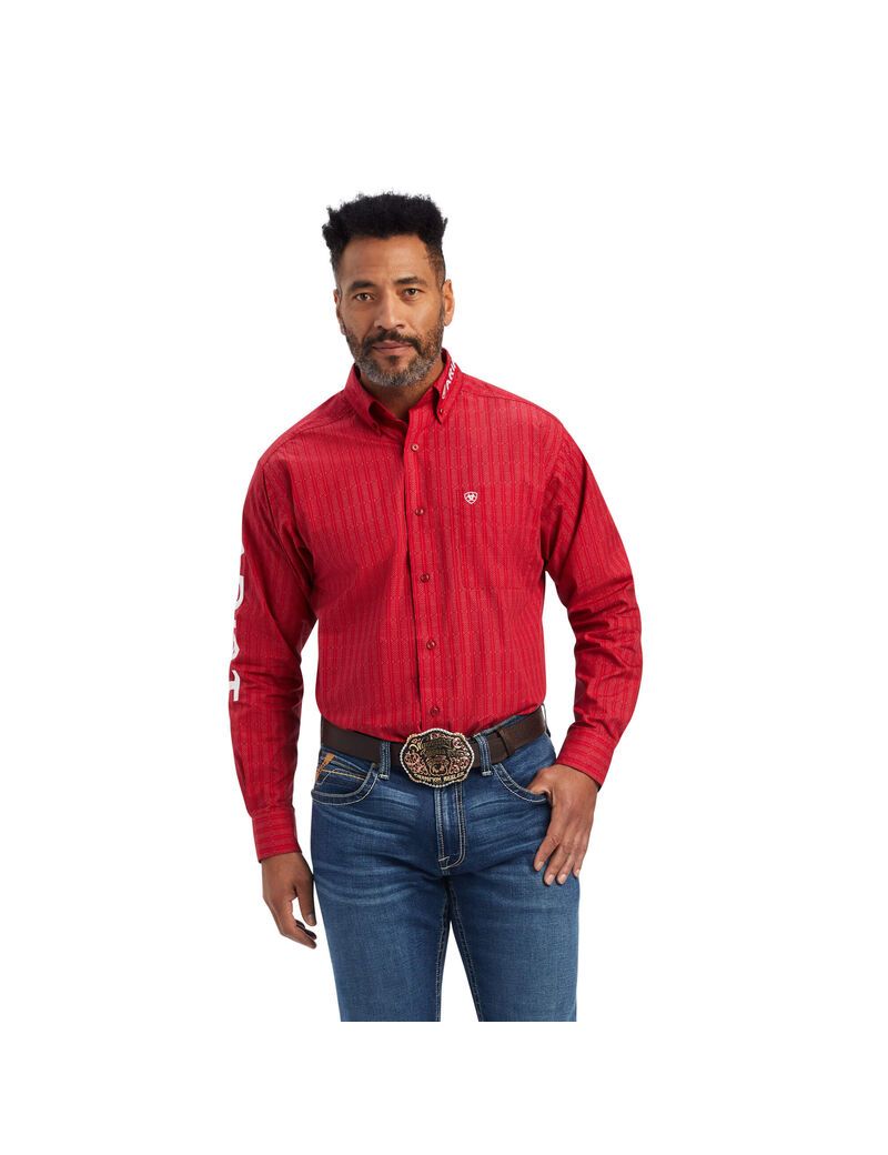 Camisas De Traje Ariat Team Maximus Classic Fit Rojos | CRP930572