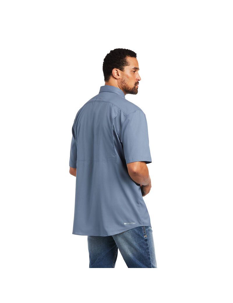 Camisas De Traje Ariat VentTEK Classic Fit Grises | XFB349261