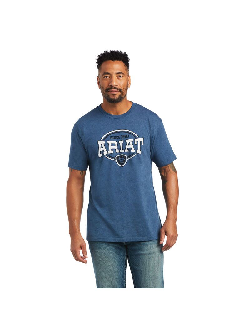 Camiseta Ariat 93 Shield Azules | AEJ360728