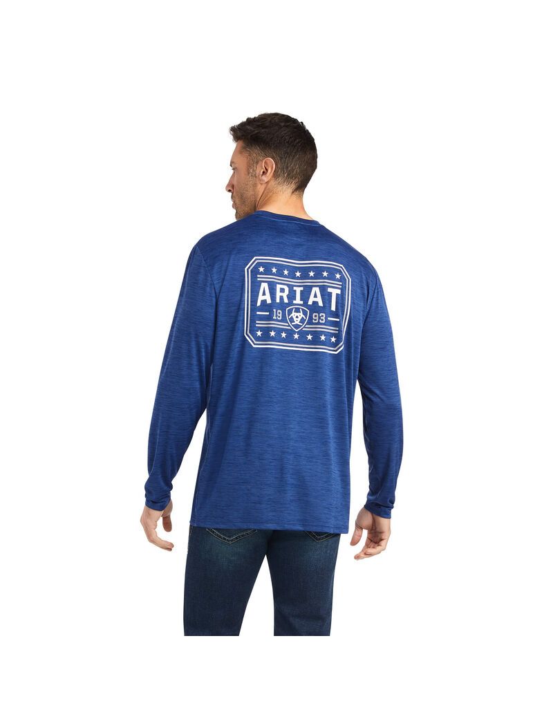 Camiseta Ariat Charger 93 Liberty Azules | MLA254037