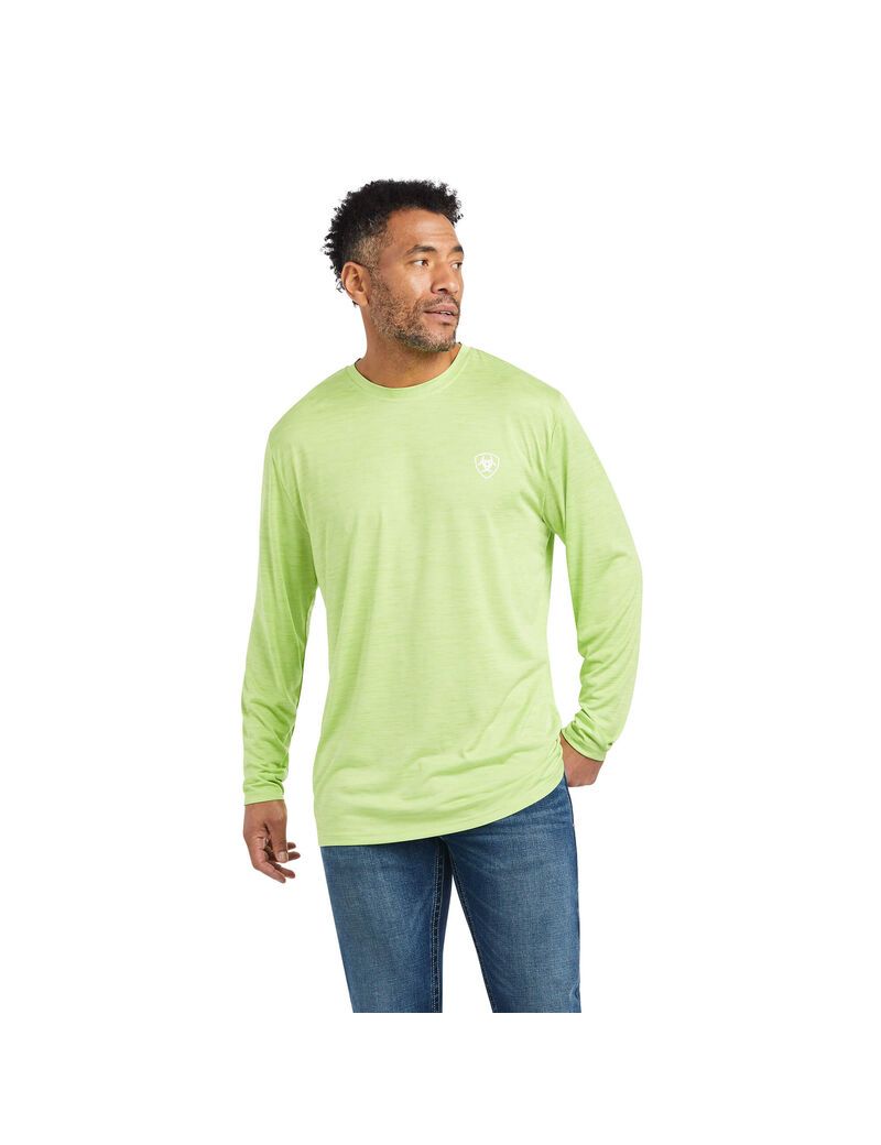 Camiseta Ariat Charger Americana Verdes | NYS129634