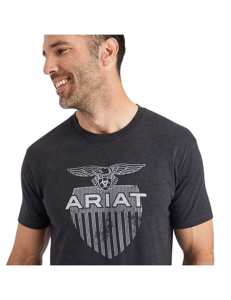 Camiseta Ariat Diamond Shield Grises | NHR341520