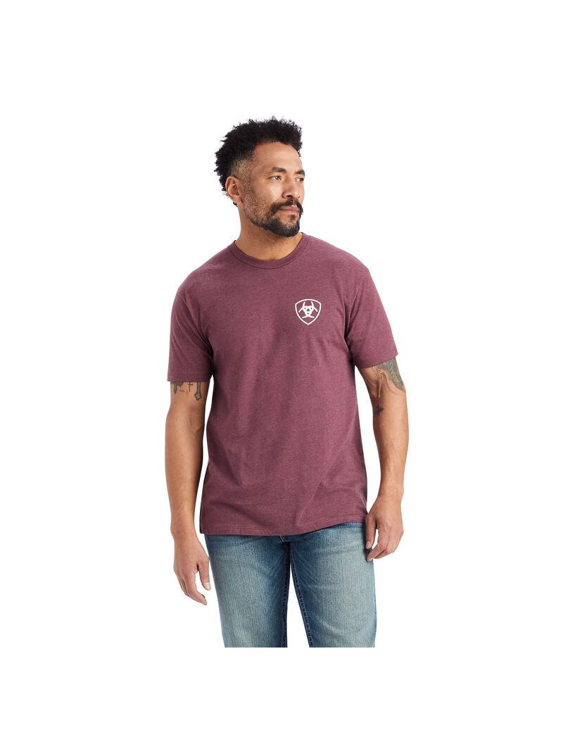 Camiseta Ariat Minimalist Vino | WHI547680