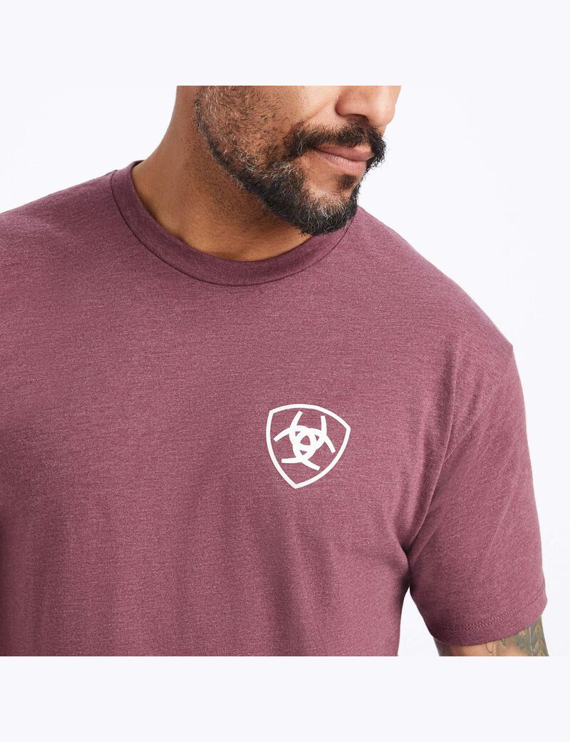 Camiseta Ariat Minimalist Vino | WHI547680