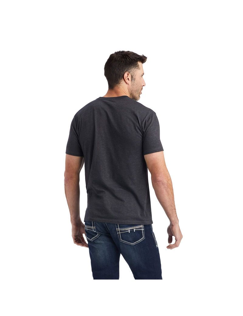 Camiseta Ariat Octane Stack Grises | DKE103792