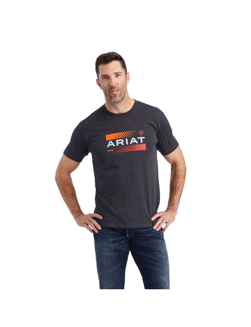 Camiseta Ariat Octane Stack Grises | DKE103792