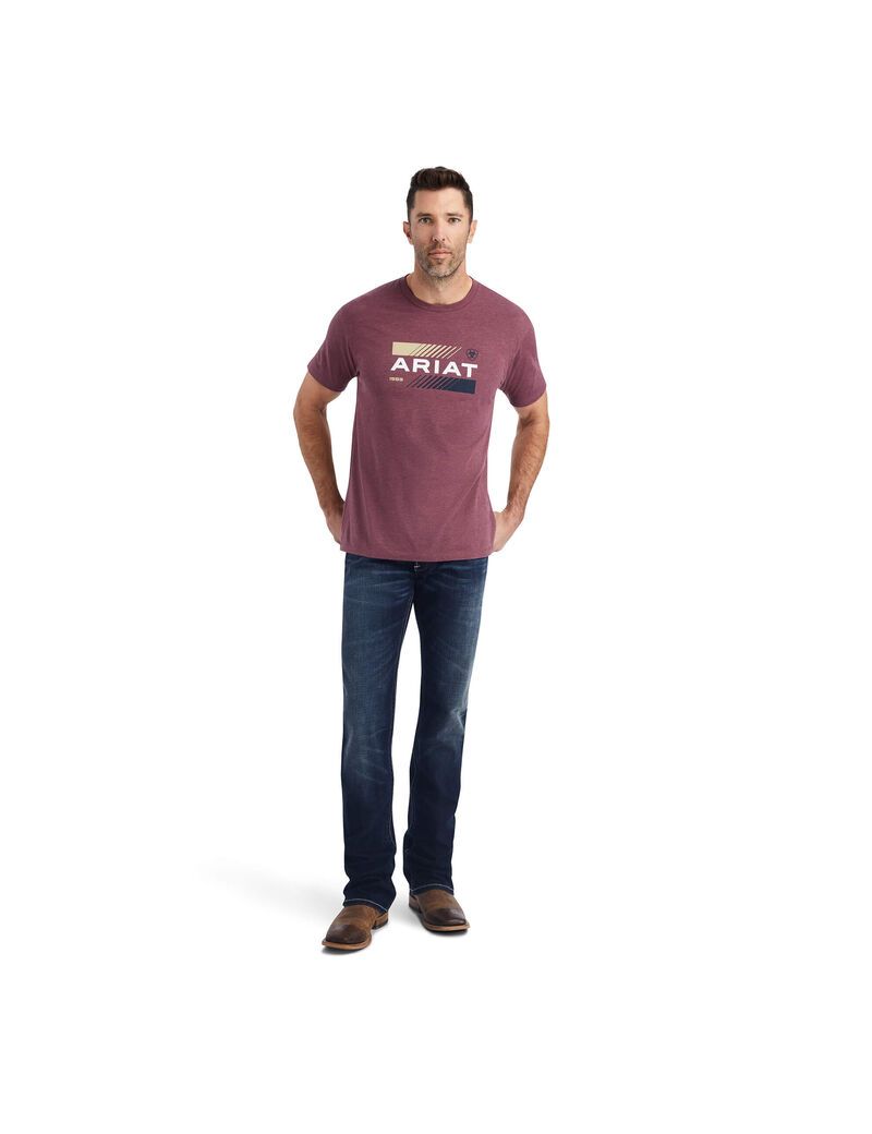 Camiseta Ariat Octane Stack Vino | FOH172384