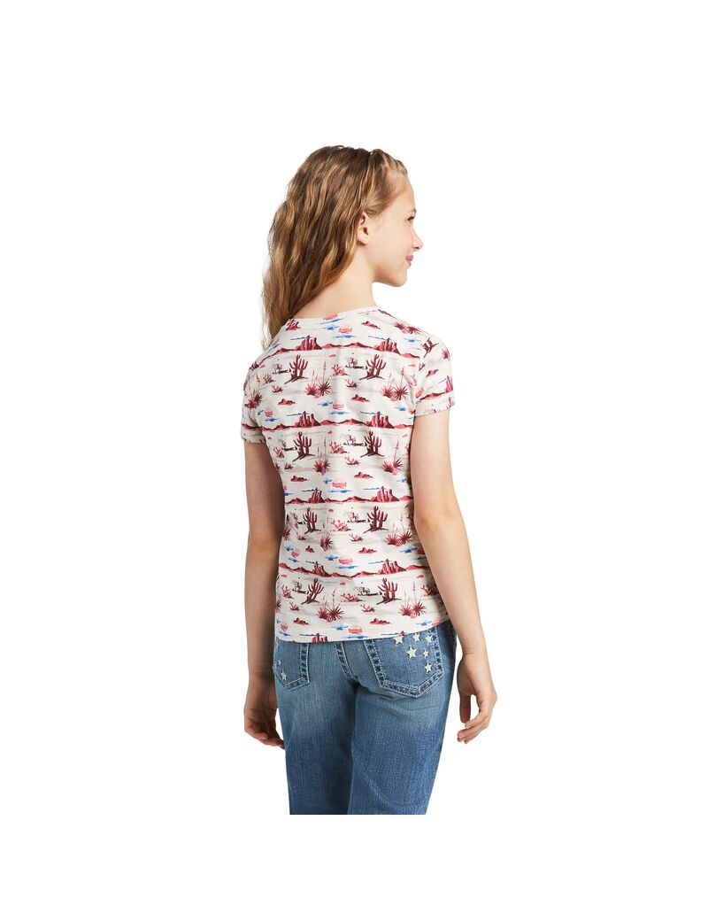 Camiseta Ariat REAL Yuma Print Estampados Tee Multicolor | OML567238