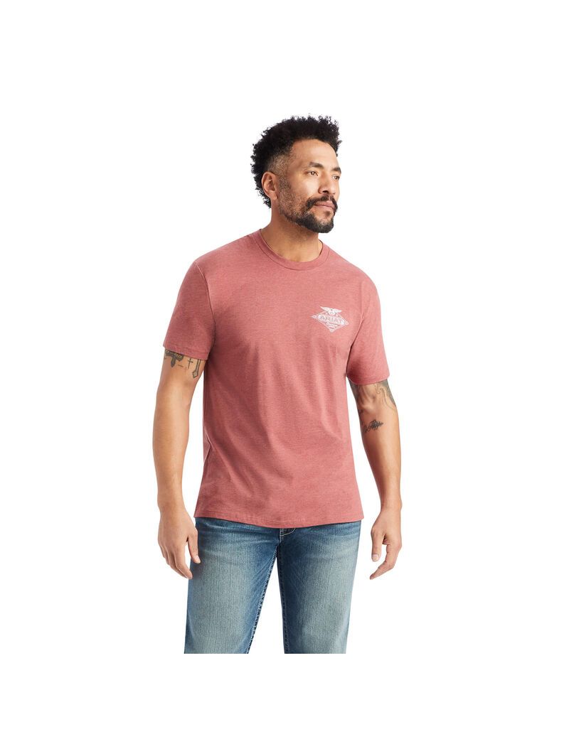 Camiseta Ariat Trabajo Eagle Rojos | CNI360528