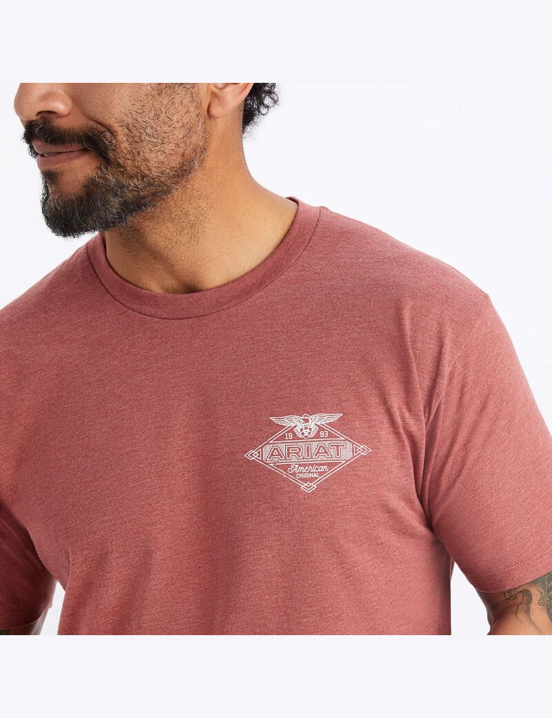 Camiseta Ariat Trabajo Eagle Rojos | CNI360528