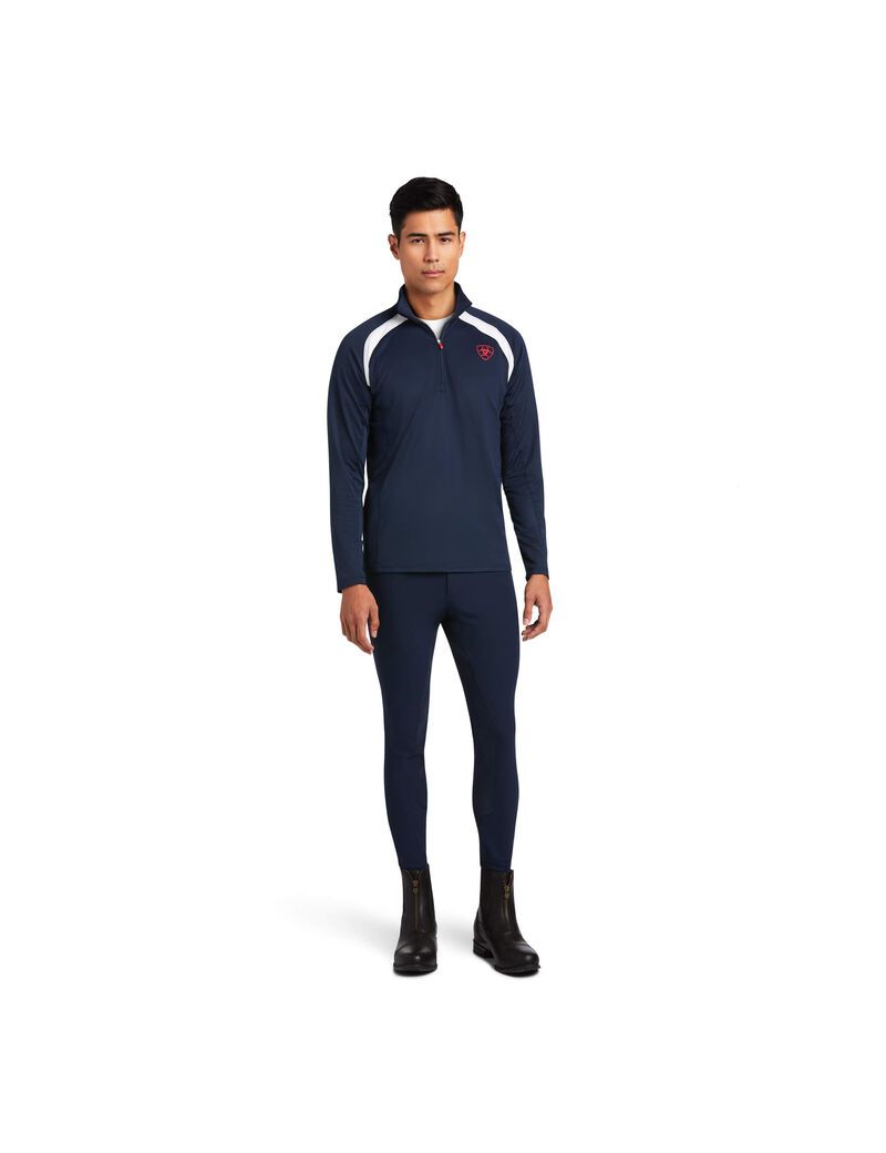 Capas Intermedias Ariat Sunstopper Team 1/4 Zip Multicolor | GNE730146