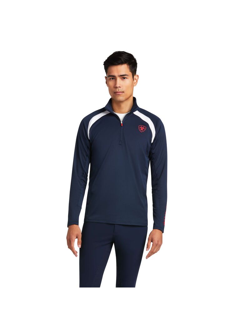 Capas Intermedias Ariat Sunstopper Team 1/4 Zip Multicolor | GNE730146