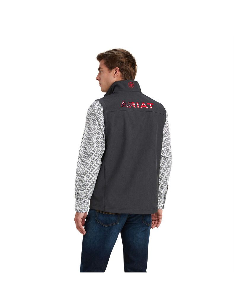 Chalecos Ariat Logo 2.0 Softshell Grises | QBC618950