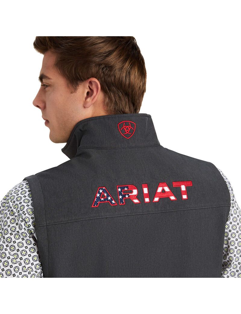 Chalecos Ariat Logo 2.0 Softshell Grises | QBC618950