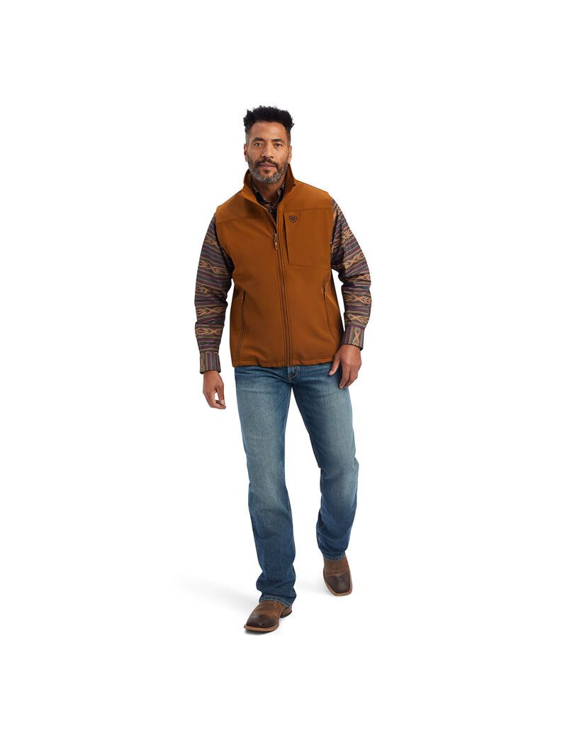 Chalecos Ariat Logo 2.0 Softshell Marrom | CWK436182