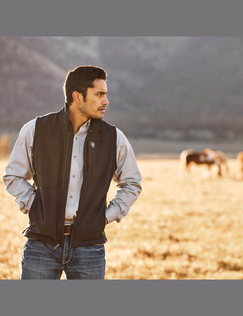 Chalecos Ariat Logo 2.0 Softshell Negros | AJH193280