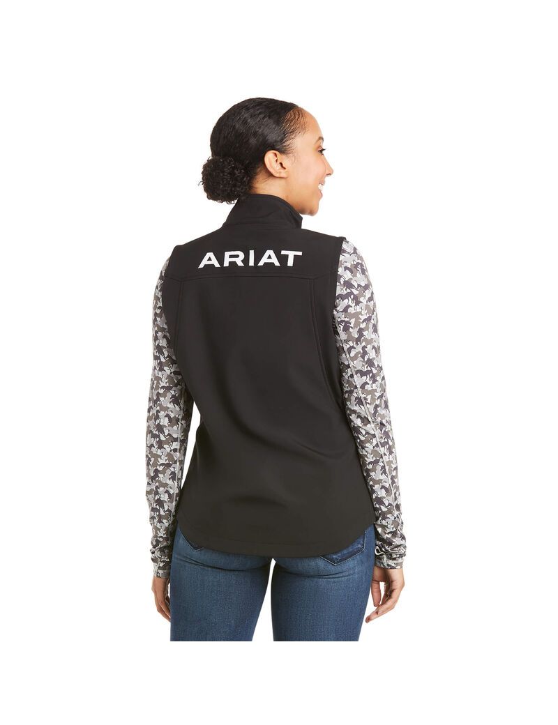 Chalecos Ariat New Team Softshell Negros | ZRT890614