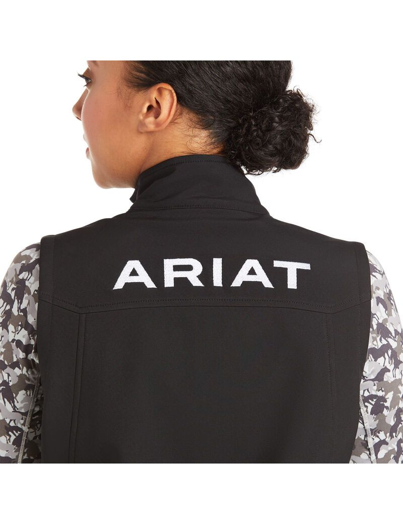 Chalecos Ariat New Team Softshell Negros | ZRT890614