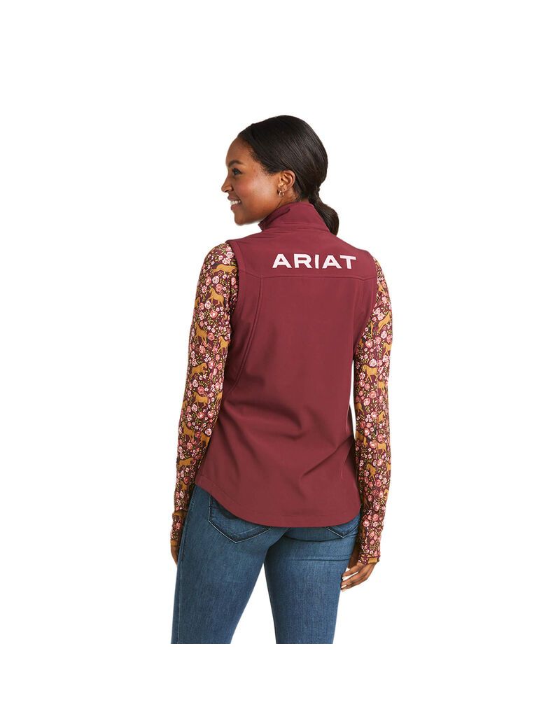 Chalecos Ariat New Team Softshell Vino | VBY219038