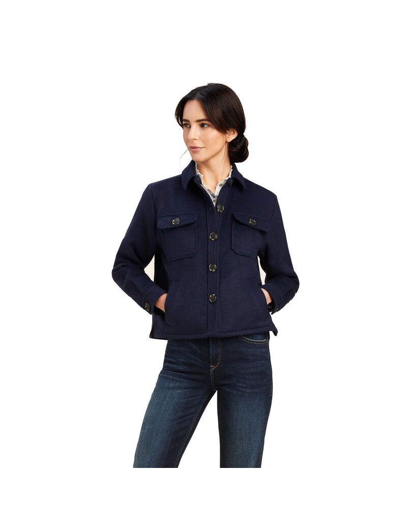 Chaquetas Ariat Ashford Shirt Azul Marino | LRK650912