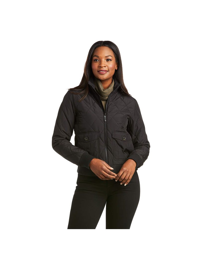 Chaquetas Ariat Atlas Bomber Negros | EHR752601