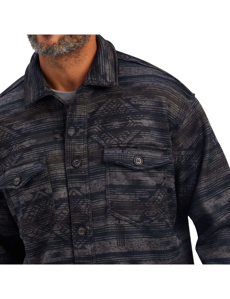 Chaquetas Ariat Caldwell Printed Shirt Grises | LSM178420