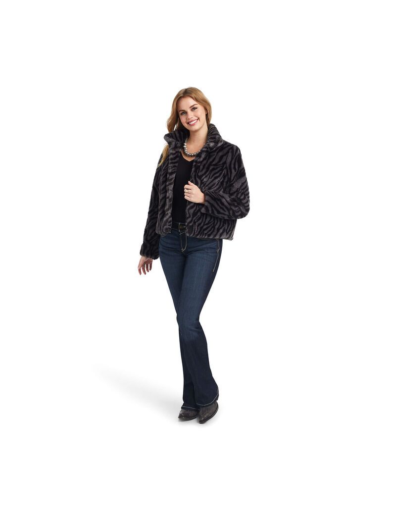 Chaquetas Ariat City Girl Faux Fur Negros | KFL931502