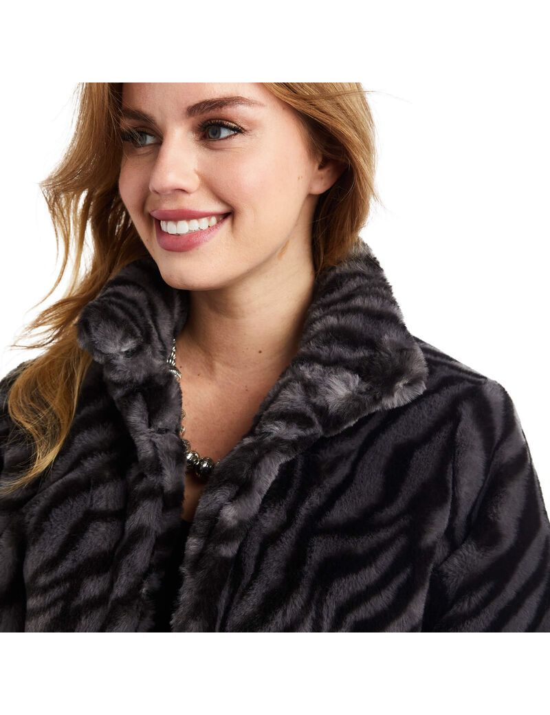 Chaquetas Ariat City Girl Faux Fur Negros | KFL931502