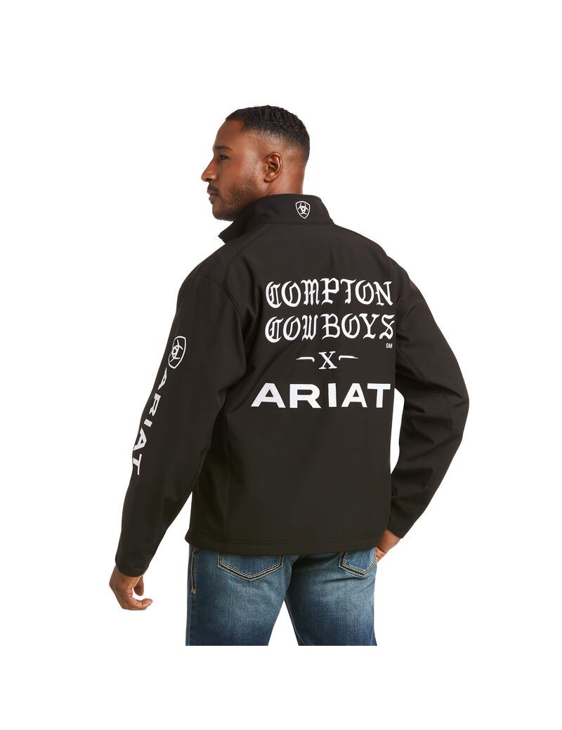 Chaquetas Ariat Compton Cowboys Logo 2.0 Softshell Negros | JSC042897