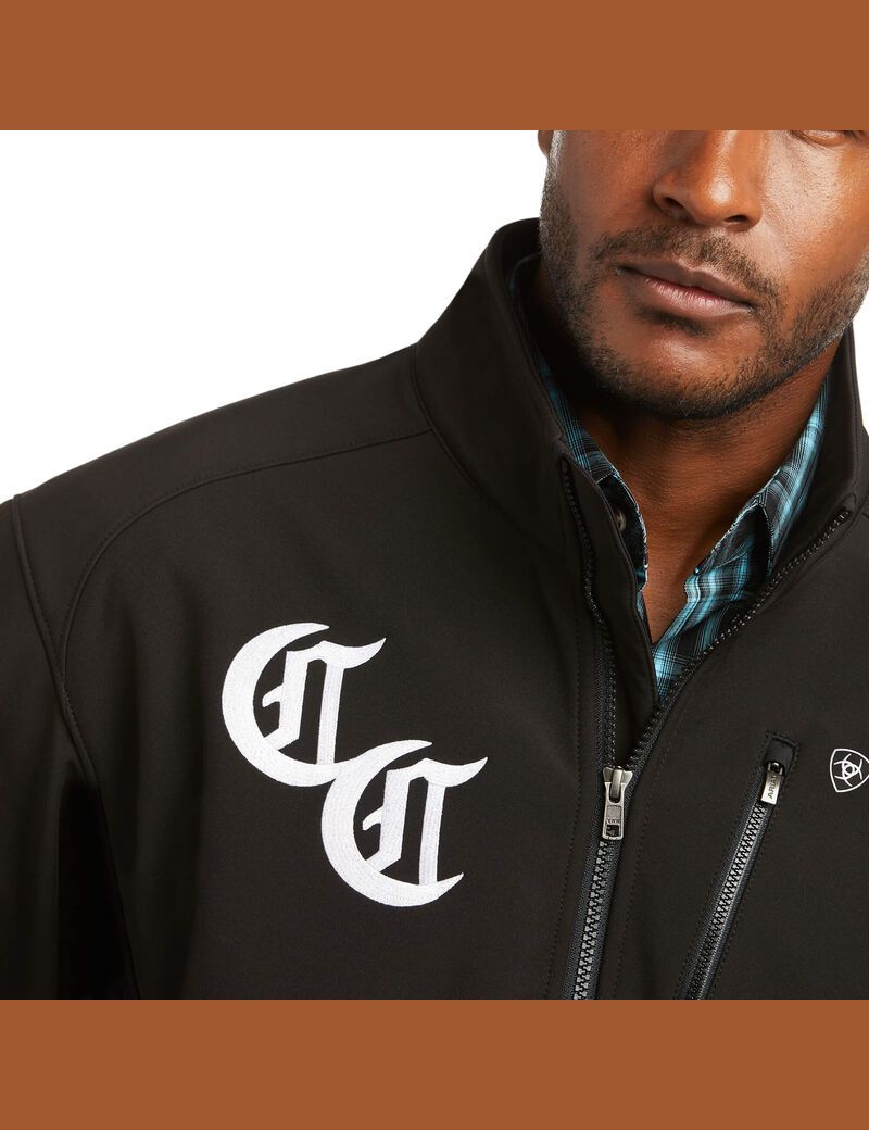 Chaquetas Ariat Compton Cowboys Logo 2.0 Softshell Negros | JSC042897