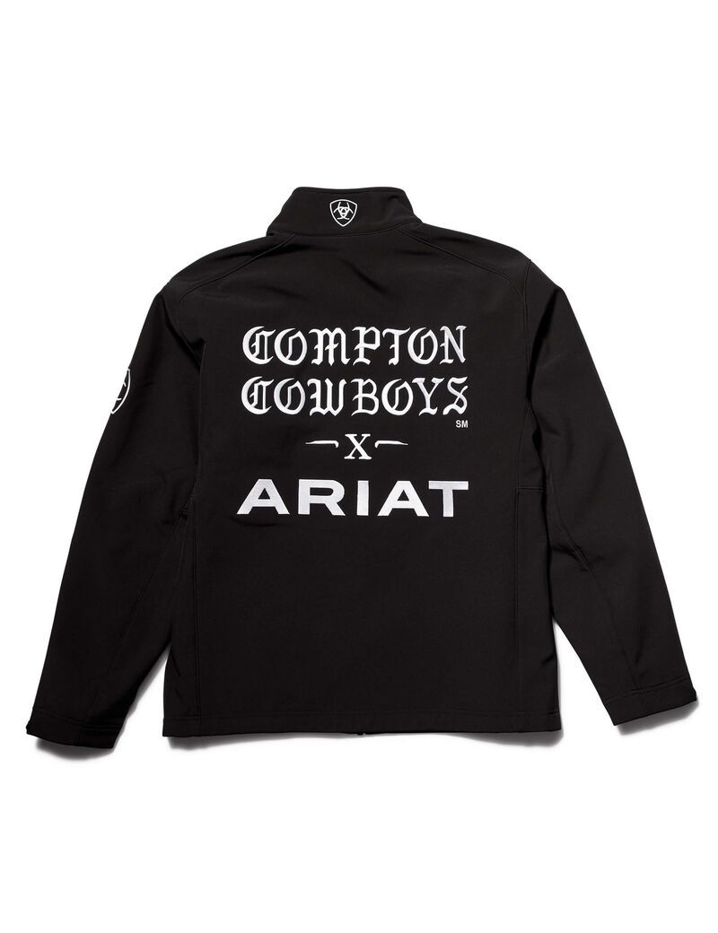 Chaquetas Ariat Compton Cowboys Logo 2.0 Softshell Negros | JSC042897