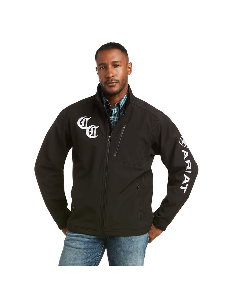 Chaquetas Ariat Compton Cowboys Logo 2.0 Softshell Negros | JSC042897