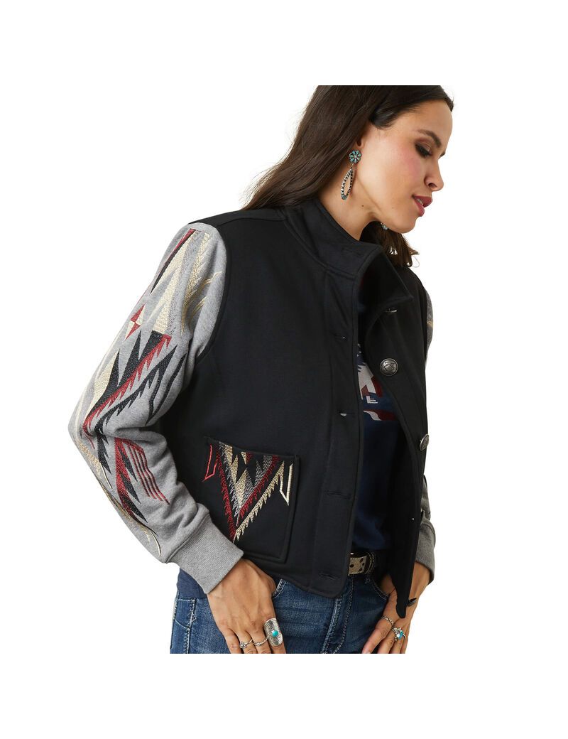 Chaquetas Ariat Embroidered Chimayo Negros Grises | FCA172046