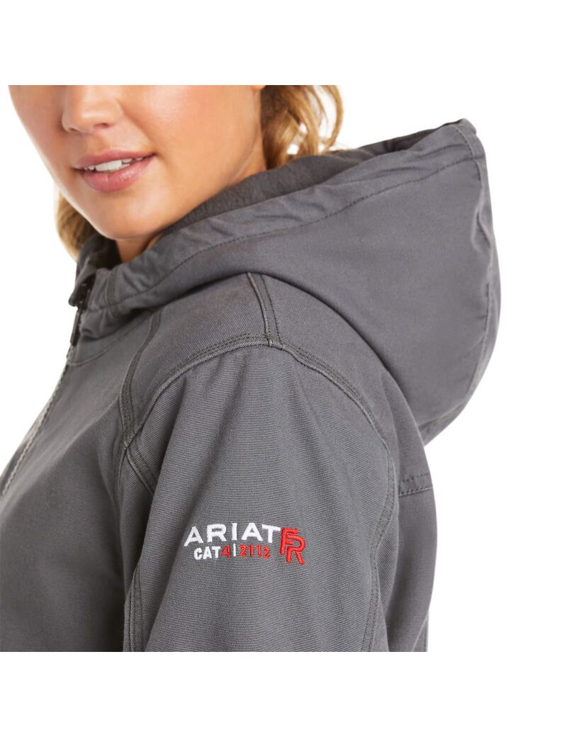 Chaquetas Ariat FR DuraLight Stretch Lona Grises | HAT598364