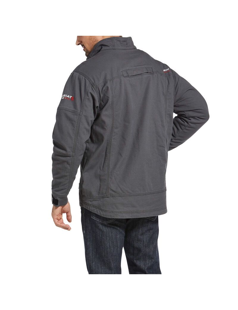 Chaquetas Ariat FR DuraLight Stretch Lona Field Grises | SZQ716924